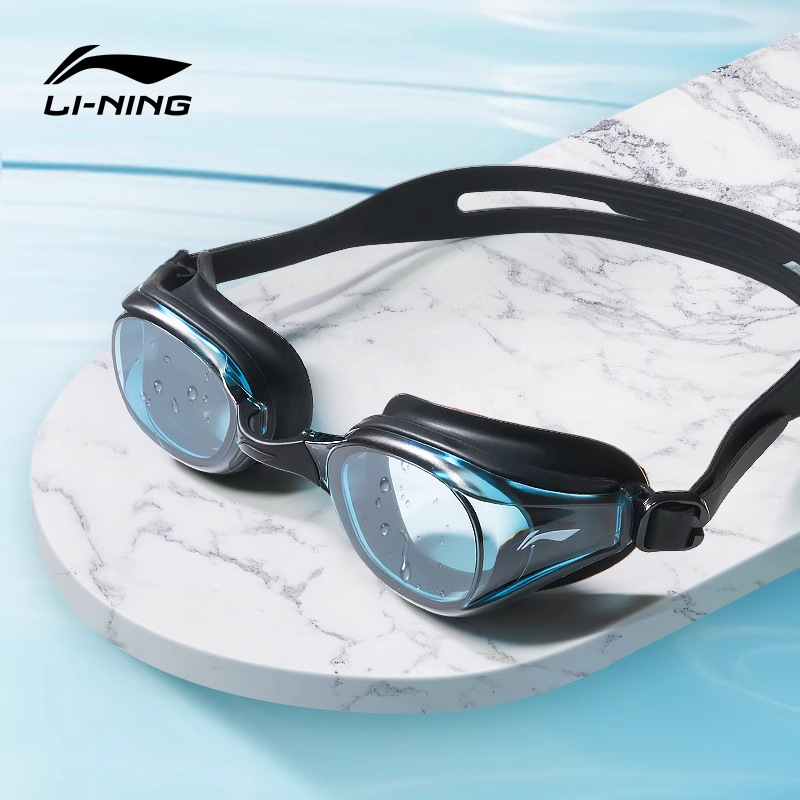 미네랄 블랙 플랫 수영 고글