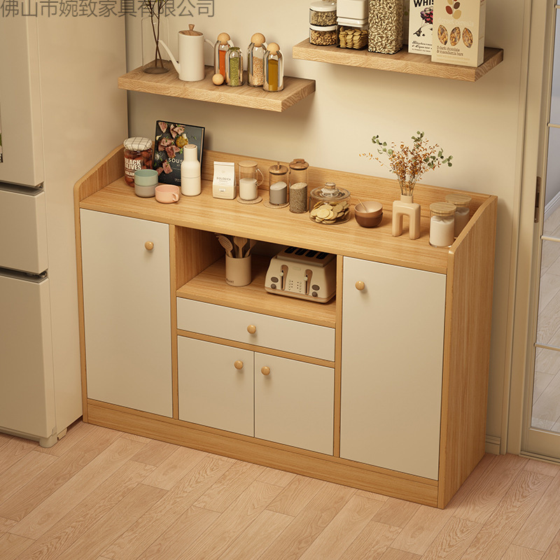 Sideboard Living Room Storage Cabinet Floor-Standing Storage Cabinet Simple Tea Cabinet Home Cabinet Wall-Mounted Integrated Storage Cabinet