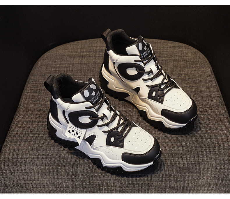 Giày sneaker nữ đế dày tăng chiều cao phong cách dad shoe mùa thu 2026 — M2503 Màu nâu, M2503 màu đen, M2503 màu xanh lam chi tiết 28