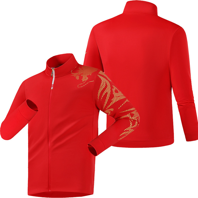 25 Chinese Team Dragon Suit Jacket Student Sports Meeting Appearance Suit Men's and Women's Kidsren's Tops Coach Suit Appearance Suit Sweatshirt