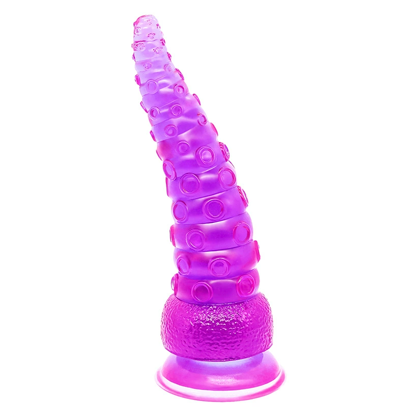 Анальный стимулятор PVC Тентакля игрушка, 20 см прозрачный кристалл дизайн, в нескольких цветах