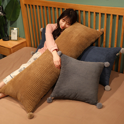 Long pillow, side sleeping leg pillow for women, rectangular shape for boys, removable and washable bed pillow, wholesale