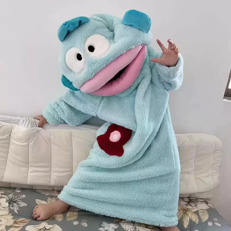 Худи халат-катер моно кардиган мультфильм Bathrobe-тёплый плюшевый халат для сна, разные размеры S–Plus, 1 кг