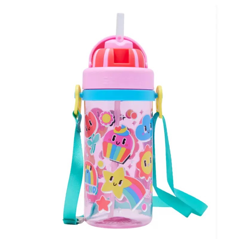 Australia Smiggle Student Rainbow Flower Mochila Mochila para jardín de infantes para niños, taza de agua, lonchera, bolsa de comida