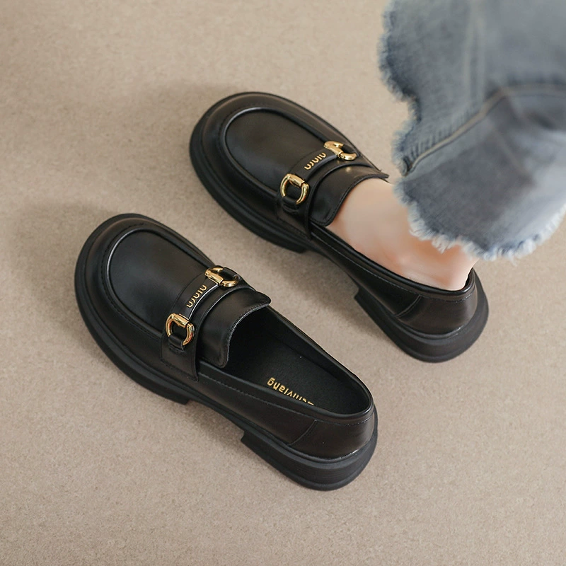 Loafers platform, обувь в английском стиле, туфли из кожи, британский стиль, мягкая подошва, большой размер