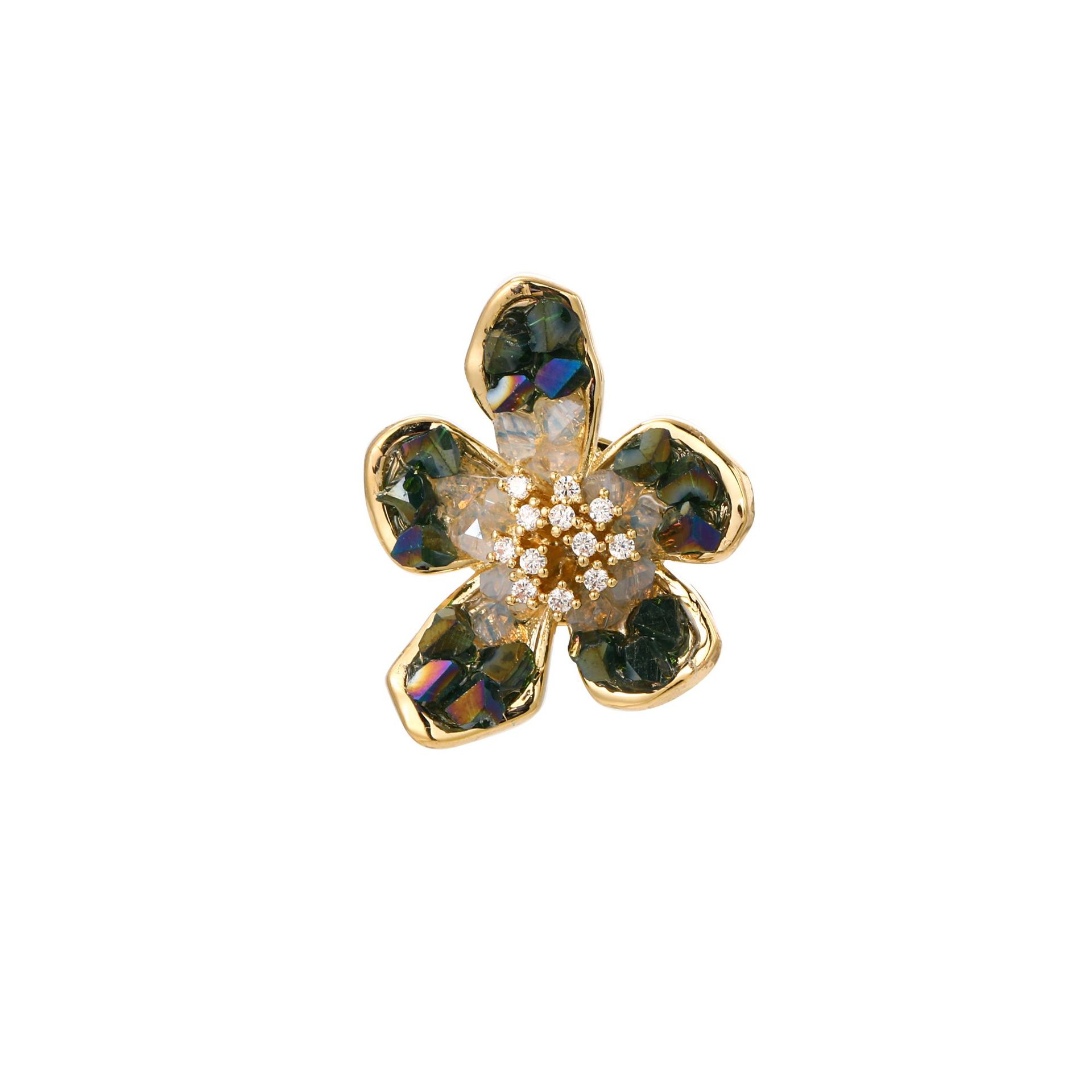 Elegant Flower Copper Women's Brooches display picture 7