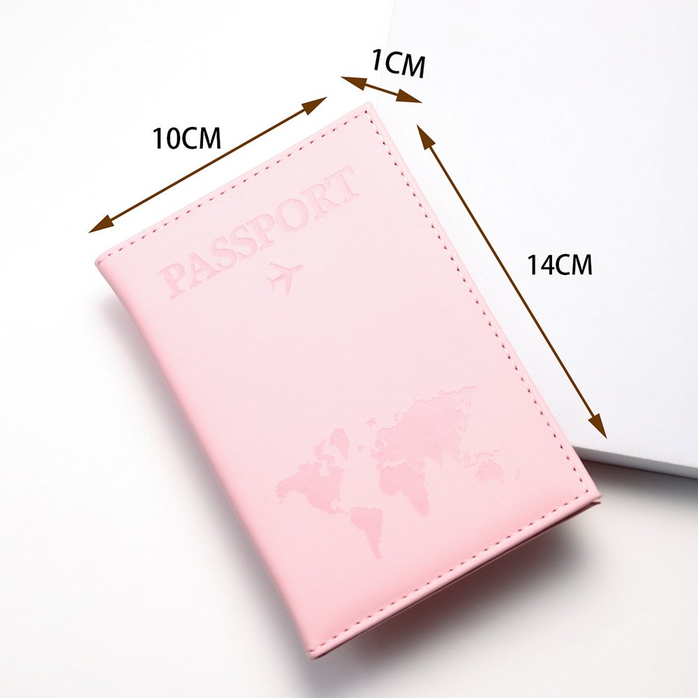 multi color map passport bag travel document bag passport holder passport protective cover couple passport bag_voghion.com