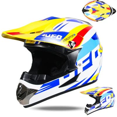with Detachable Visor, Suitable for, Motorcycle Safety Supplies - white-ufo-s
