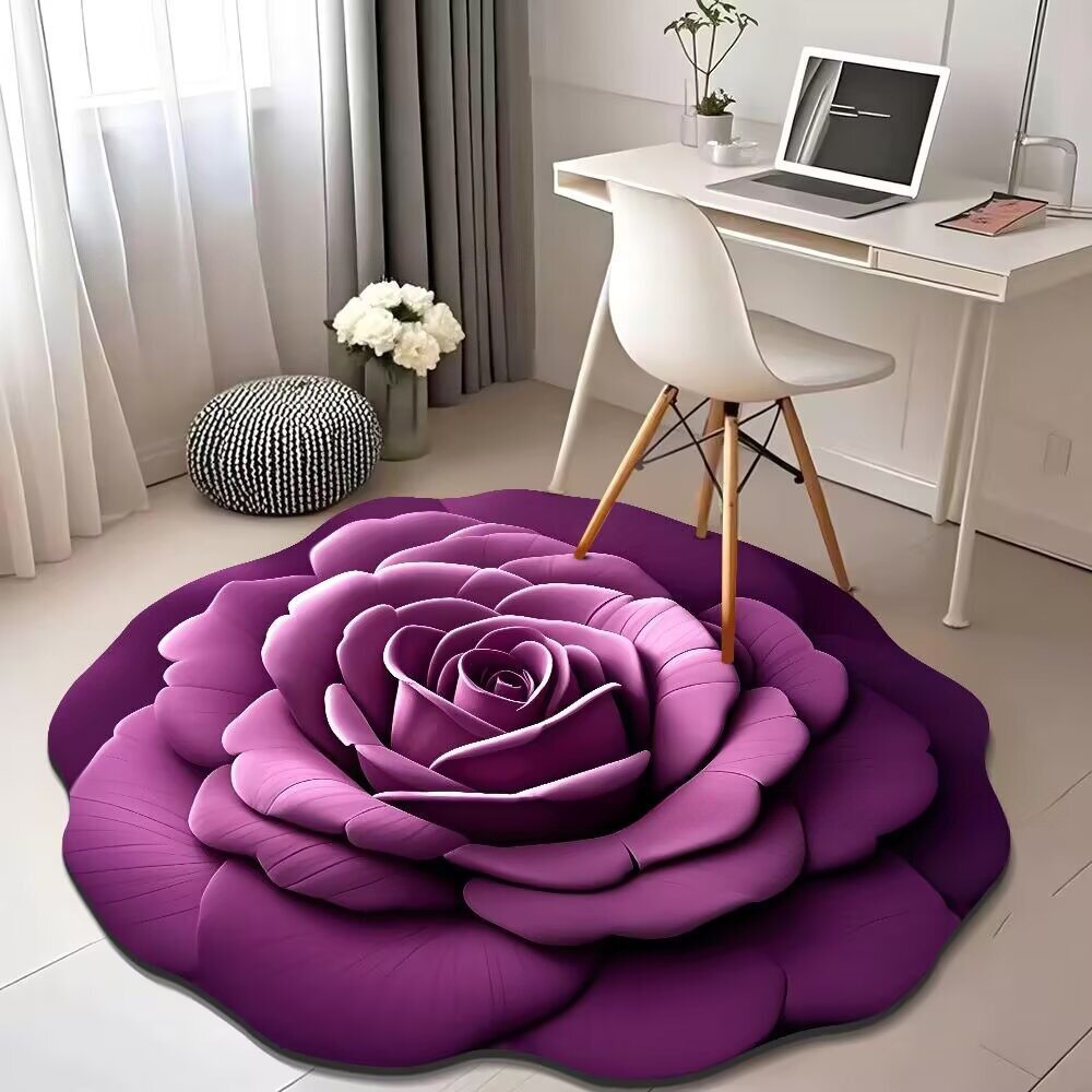 Luz de lujo 3D visualización floral alga barro alga alfombra decoración alfombra de secado rápido absorción de agua dormitorio alfombra de cama antideslizante