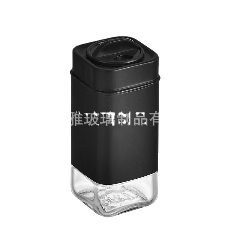 Amazon transfronteriza para condimento botella de condimento blanco y negro condimento frasco de condimento de pimienta botella de sal polvo botella de especias