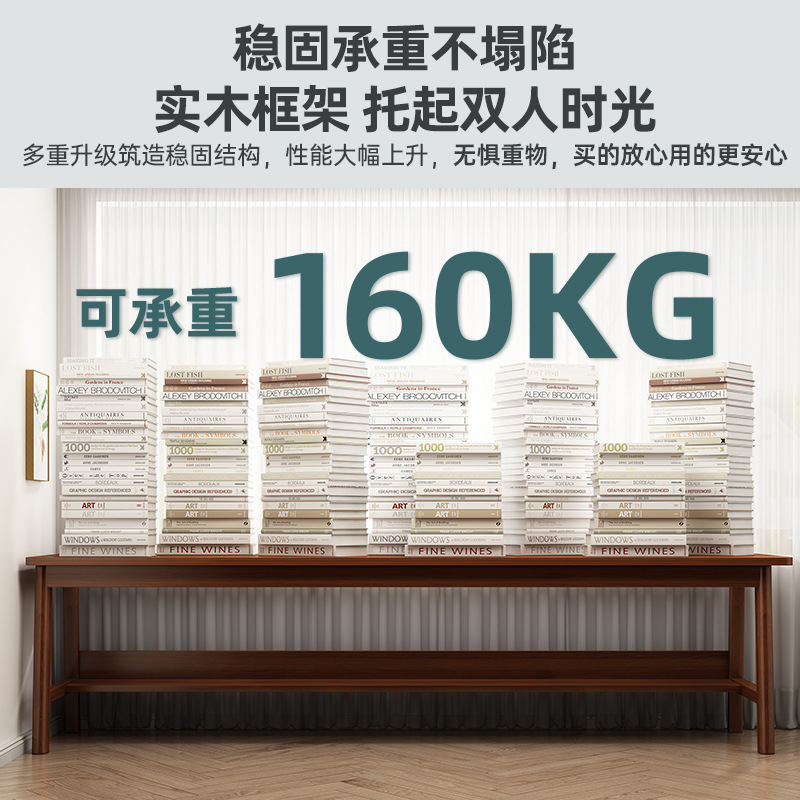 Mesa larga personalizada mayorista doble sala de estar larga mesa de escritorio de madera maciza mesa de computadora de trabajo mesa de estudio doméstica