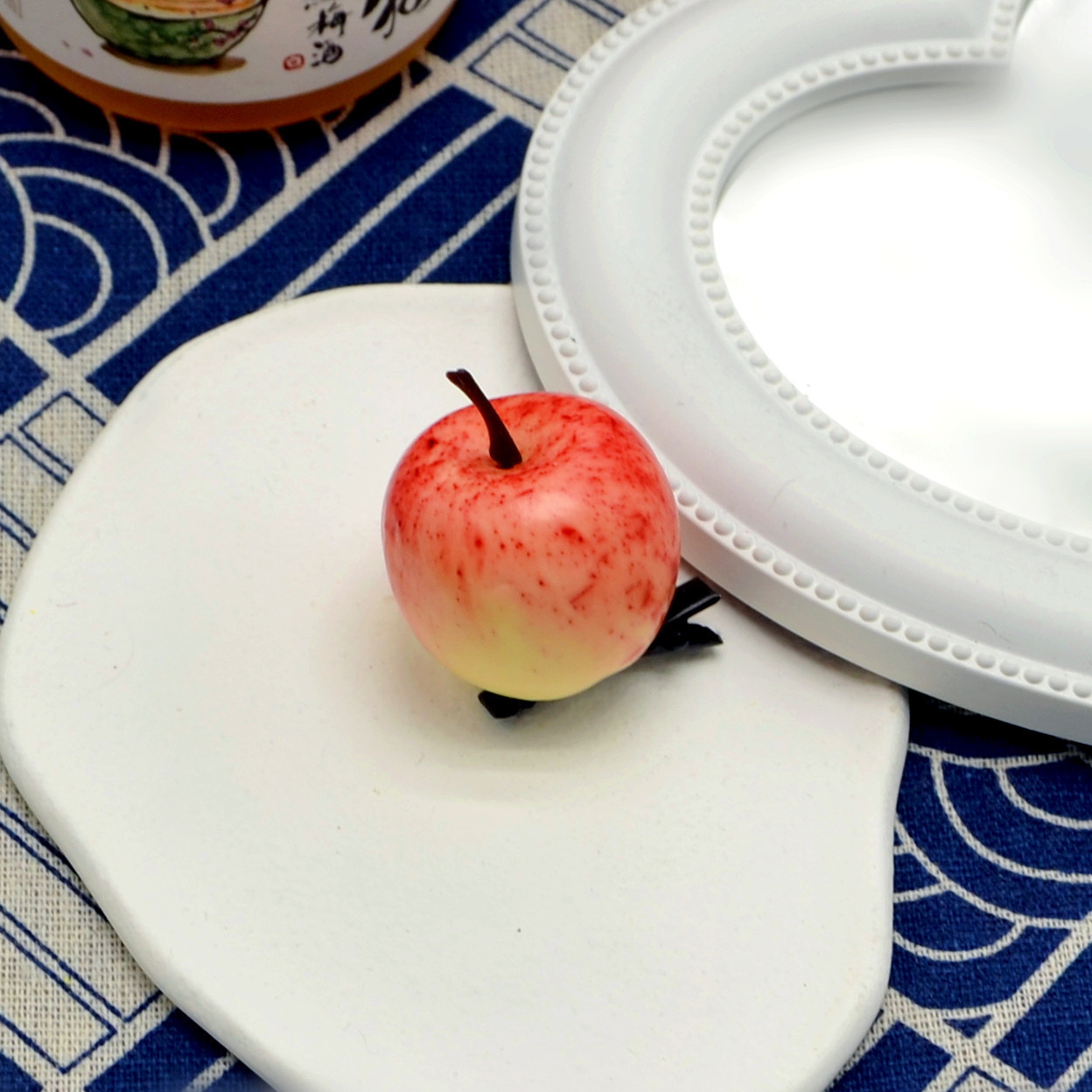 빨간 사과 머리핀