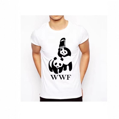 Fresh Men's T-Shirt, Summer Fashion T-Shirt, Short Comic T-Shirt - Wwf Wrestling Panda Comedy Round Neck Print Fresh Men's T-Shirt, Summer Fashion T-Shirt, Short Comic T-Shirt - Wwf Wrestling Panda Comedy Round Neck Print