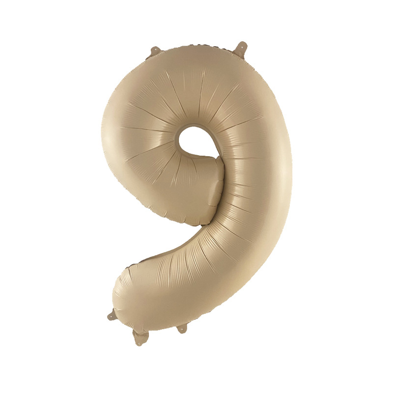 Versión americana verde digital flotante vacío globo de película de aluminio 32 pulgadas oro medio globo digital 34 pulgadas globo decoración al por mayor