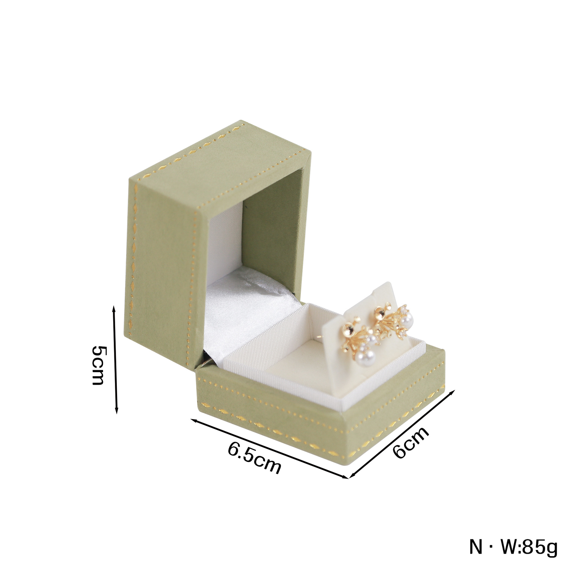 Nueva caja de embalaje de joyería de encaje de terciopelo de alta calidad anillo cuadrado colgante brazalete collar joyería caja de regalo