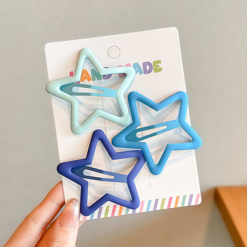 Pinza de pelo con flequillo de color dopamina, clip lateral, clip de pelo roto lateral, tocado de bebé para niños, clip de pico de pato, horquilla femenina