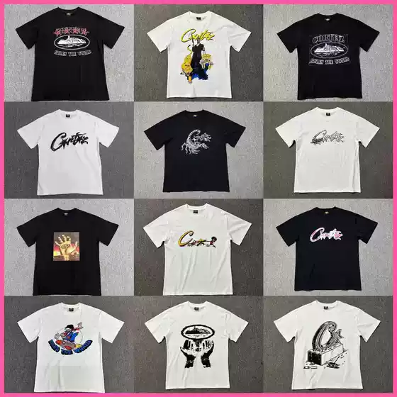 Cross-border Wholesale Streetwear Alcatraz Letter Logo Print Crewneck Versatile Loose Short Sleeve T-Shirt Tee