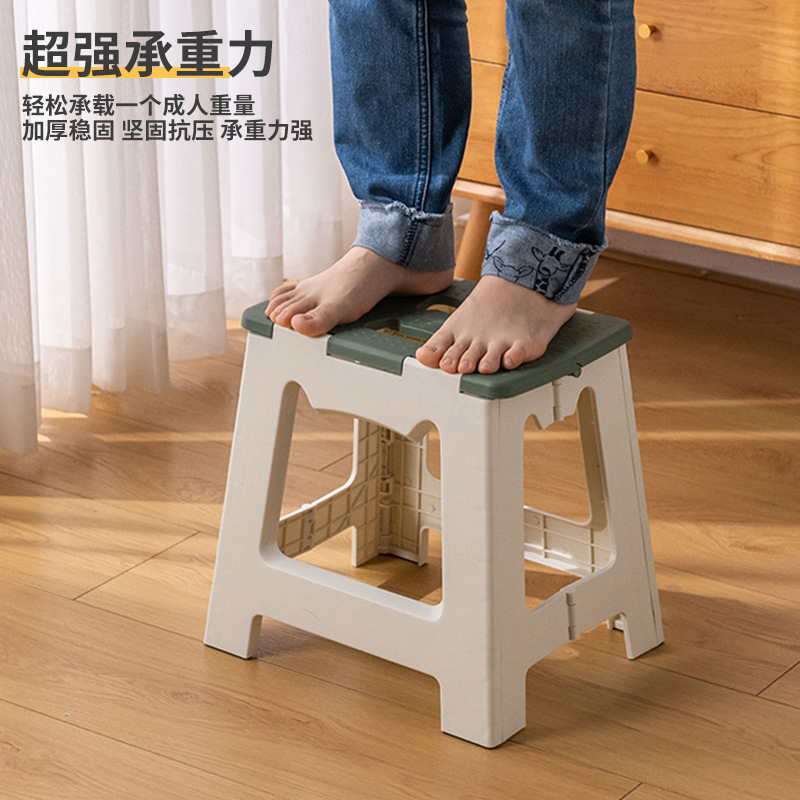 プレイポータブル折りたたみスツール屋外子供用折りたたみ椅子家庭用プラスチック省スペースベンチレジャースツール|undefined