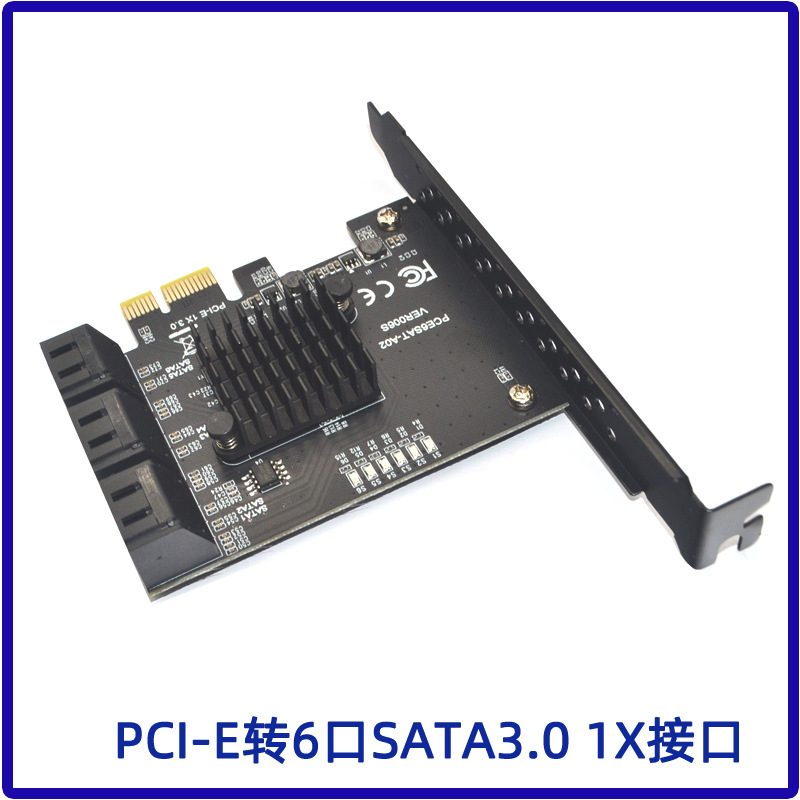PCIE a 6 puertos 8 puertos 10 puertos SATA3.0 Disco Duro 6G tarjeta de expansión Xiangshuo ASM1166 PCI-E3.0 GEN3