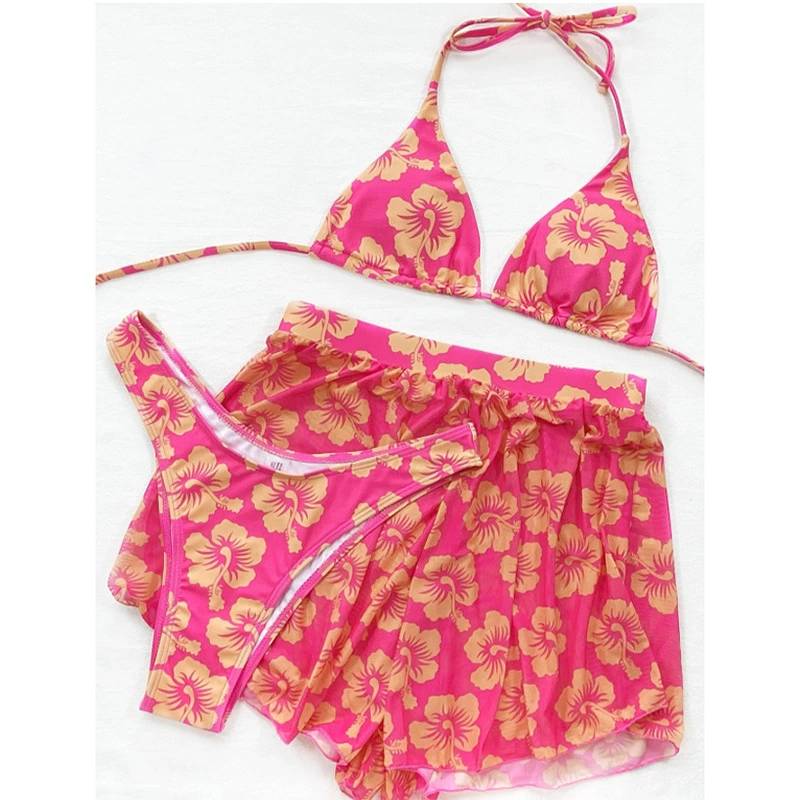Swimwear, sexy set, belt, beach push up bra, 3 piece set