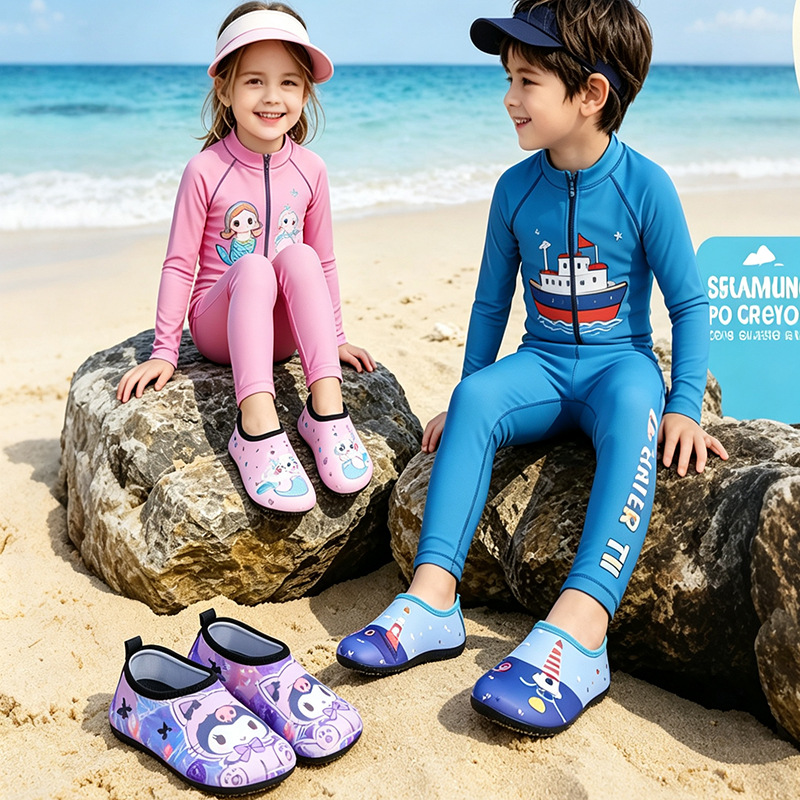 Children's travel non-slip beach footwear