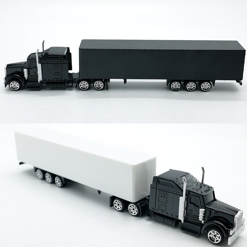 Scale 1.87 American-Style Truck 23.5cm American-Style Transport Vehicle Container Truck Model Body Can Have the Logo Changed Scale 1.87 American-Style Truck 23.5cm American-Style Transport Vehicle Container Truck Model Body Can Have the Logo Changed