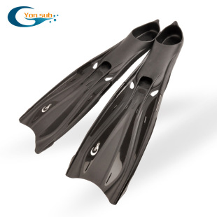 Yonsub Professional Adult Free Scuba Snorkeling Flippers Unisex Swimming Flippers Deep Diving Equipment Black Flippers
