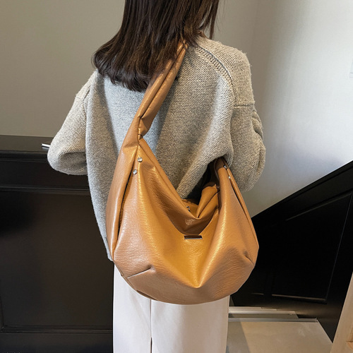 Fashionable niche new style bag Ruiying women's tote bag diagonal cross Korean simple shoulder bag 2024 new style