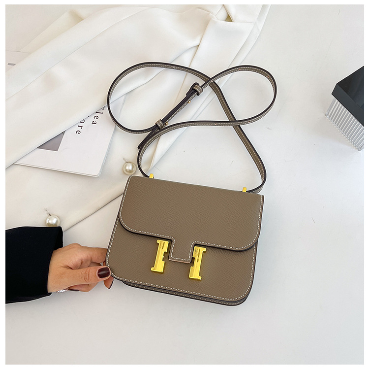 19cm 골드 버클 엘리펀트 그레이 - 벨트 1개 - 체인 없음