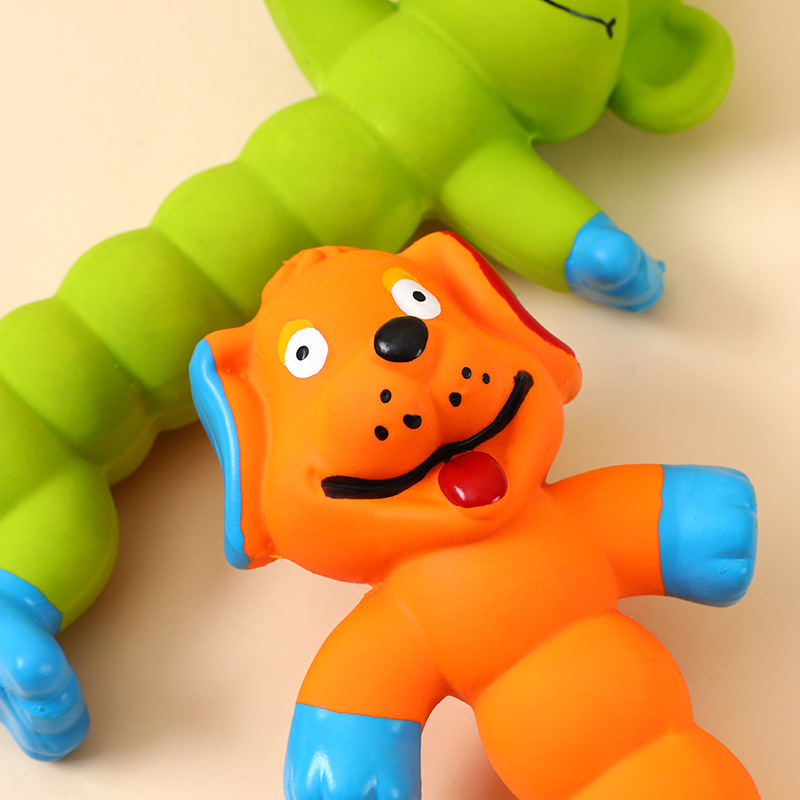 Transfronterizo perro sonido juguete peluche francés cubo diente limpieza molar látex mordedura resistente suministros para mascotas auto-Hola perro juguete