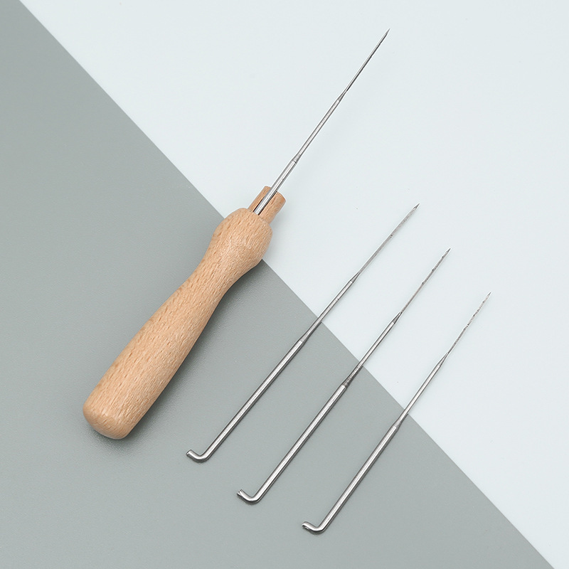 Cross-border wool felt wooden handle stamp Needle suit handmade doll stamp pen replaceable needle stamp Needle suit Cross-border wool felt wooden handle stamp Needle suit handmade doll stamp pen replaceable needle stamp Needle suit