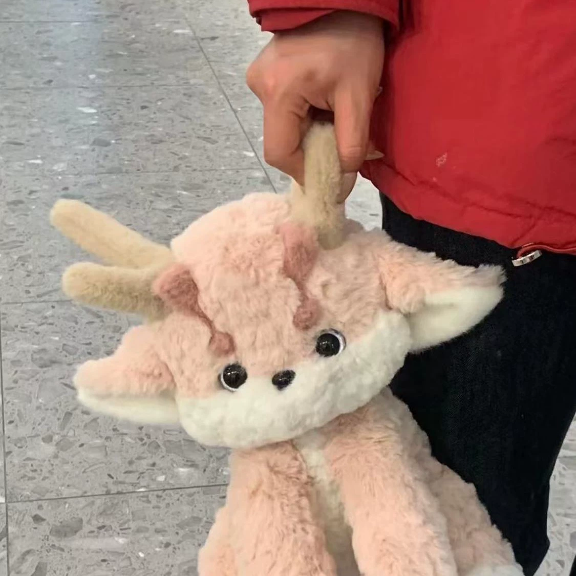 Мягкая игрушка Pink Dragon 45 см, наполнитель 9D down cotton, вариант с подарочной сумкой