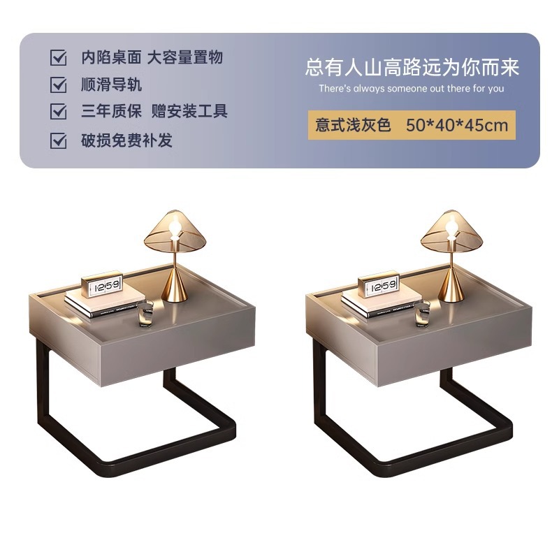 2023 nueva meseta de cabecera flotante simple y moderna cabecera en línea cama creativa ligera de lujo de alta calidad estante de cabeza