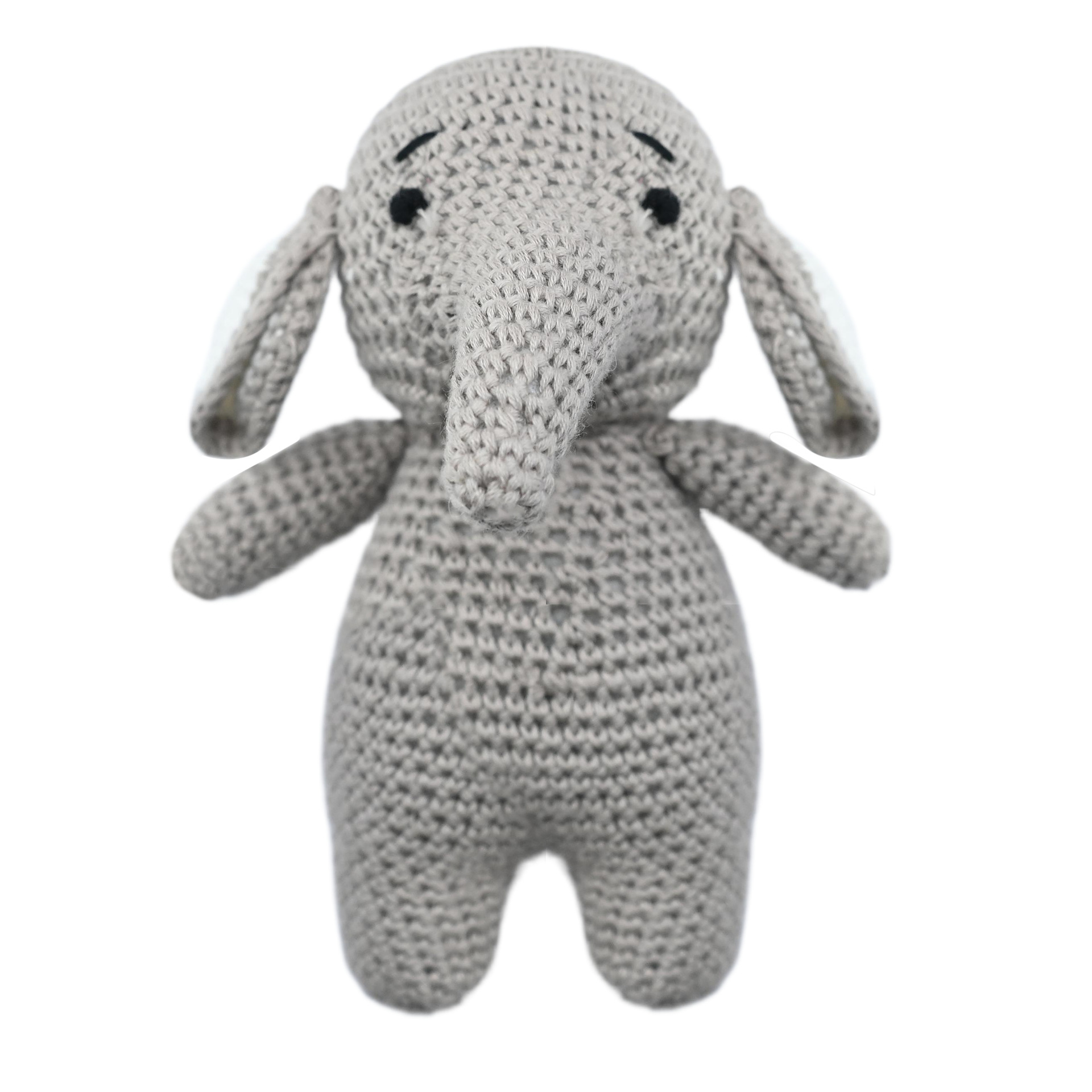Nuevo estilo creativo tejido a mano ganchillo campana peluche muñeca caja de regalo animal de punto muñeca de bricolaje para niños