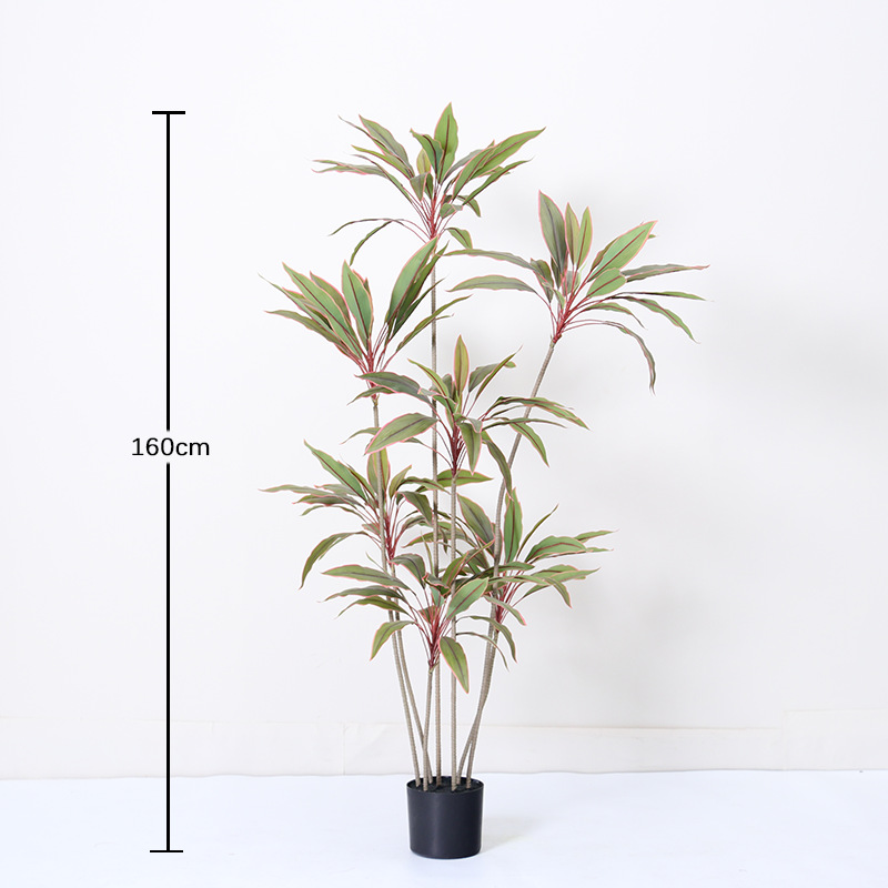 Simulación de plantas verdes Simulación de terciopelo verde Sala de estar piso en maceta Planta biónica Decoración de paisajismo