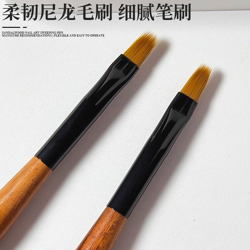 カバー付きの新しいマニキュアスイーパーペン、グラデーションペン、コーム、レースペン、光療法ブラシ、ネイルサロン専用ツール|undefined