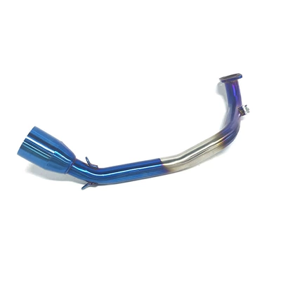 Benling stainless steel front Exhaust pipe - b-stainless-steel-blued-front-section