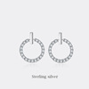 Universal fashionable earrings, design silver needle, Korean style, internet celebrity, Chanel style, trend of season