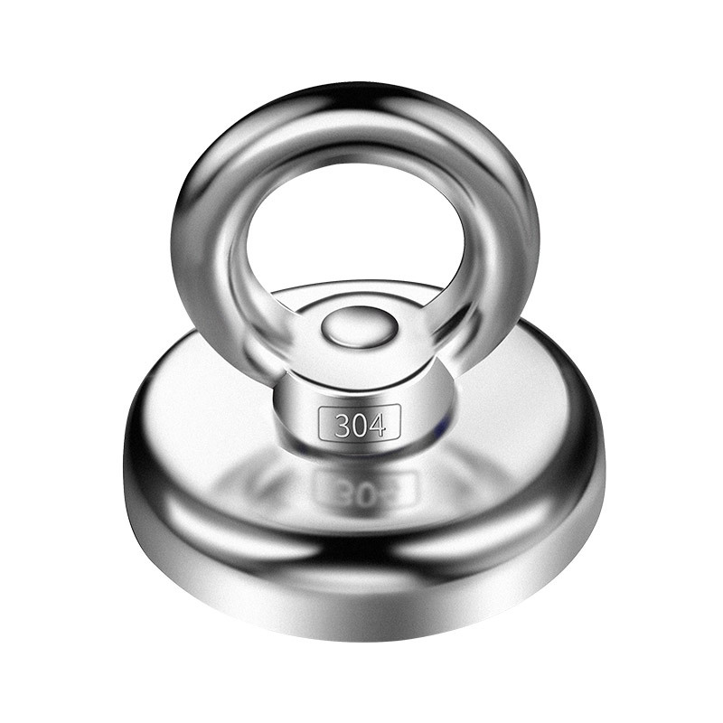 大力磁铁强钕铁硼吸铁石高强度圆形多用器铷吊坠大号打捞长用磁铁