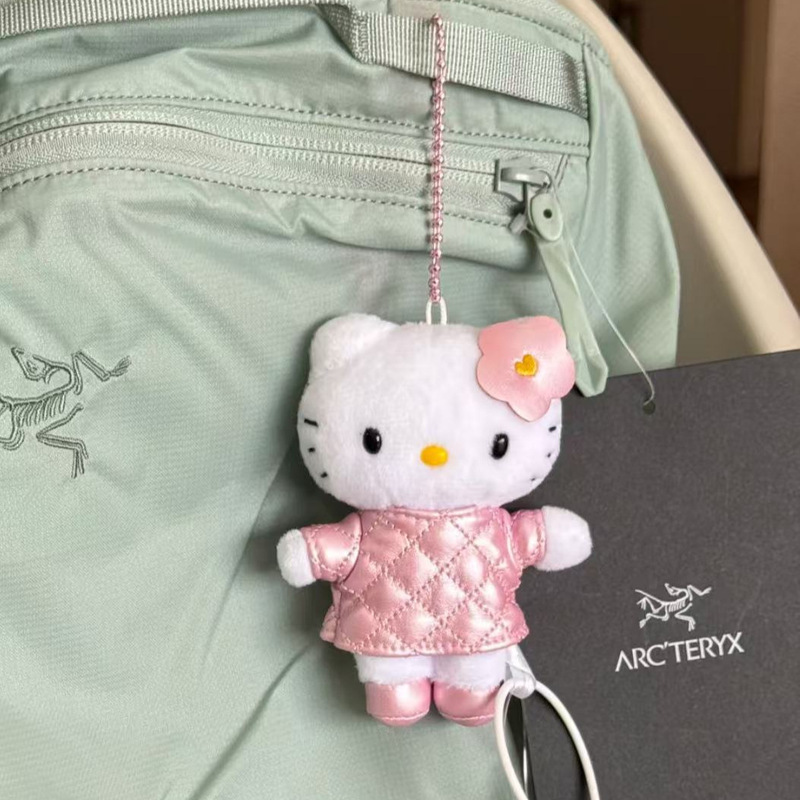 菱格hellokitty高级感书包毛绒公仔小饰品女生可爱包包挂件kt玩偶|undefined