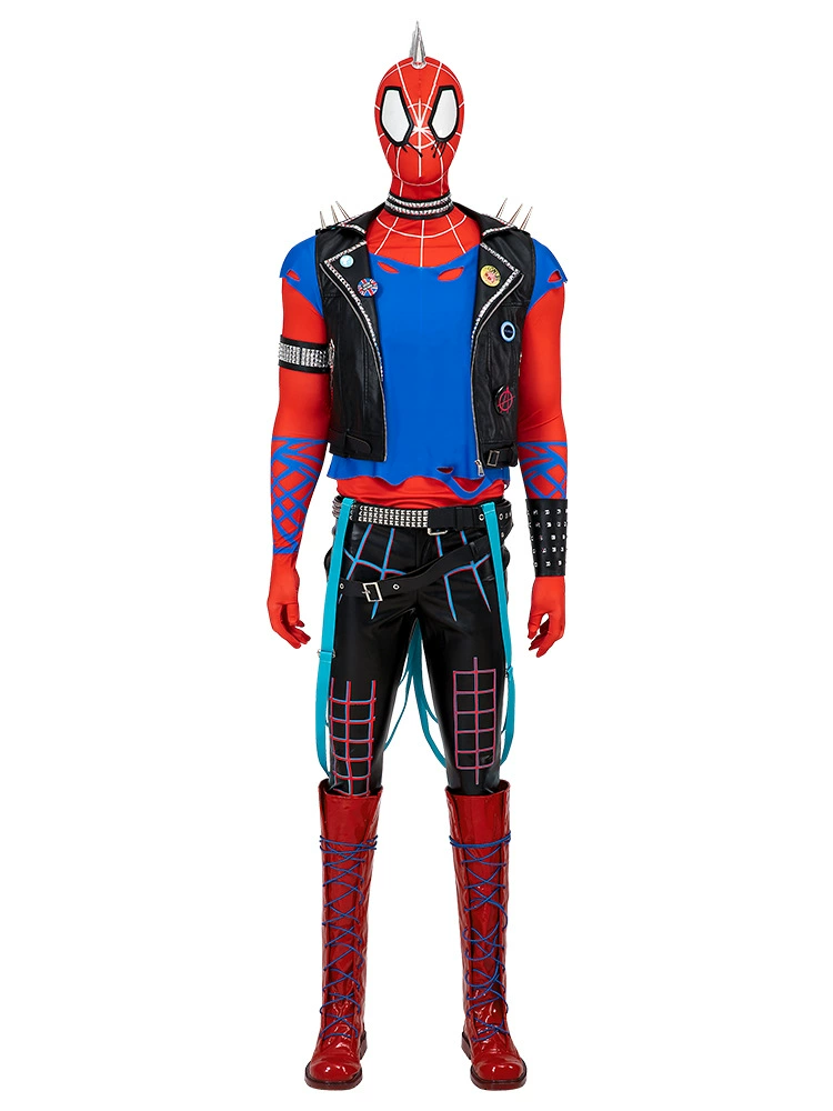 Дуплекс:漫公爵 Spider -Man вертикальный и горизонтальный космический панк Spider -Man Hoby COS одежда соединения одежды для выступления на Хэллоуин