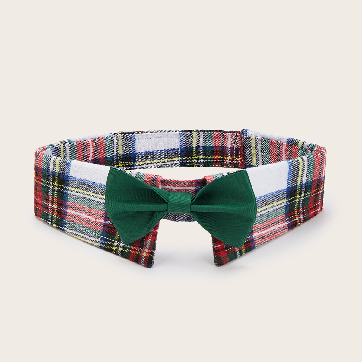 Fabricantes de nuevos productos transfronterizos en stock de rejilla de Navidad corbata de mascotas velcro ajustable accesorios de mascotas arco