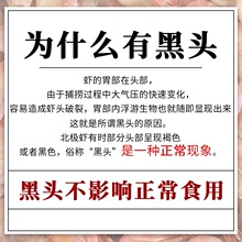 海藻头大号黑头头籽北极虾10斤即食黑头北极甜虾熟冻冰虾4斤盒装