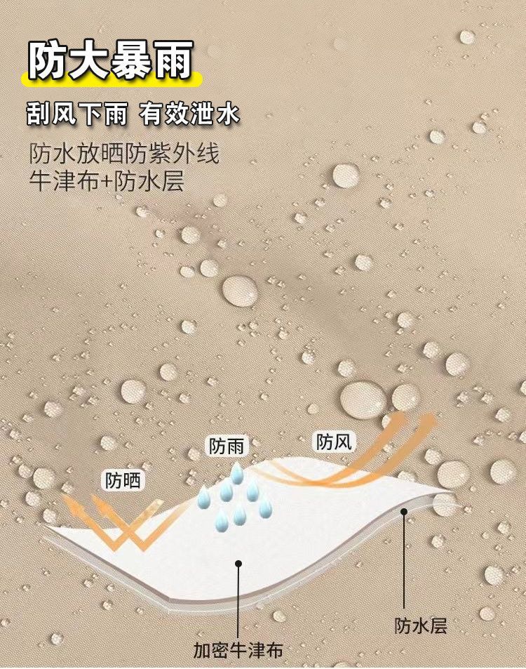 Internet Celebrated khaki Awning Outdoor Advertising Tent Stall Special Umbrella Folding Telescopic Awning Waterproof Car Awning