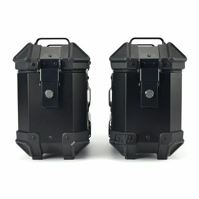 Motorcycle trunk — 28L45L55L65L80L100L Quick-Release Motorcycle Tail - 18l-side-box-all-black