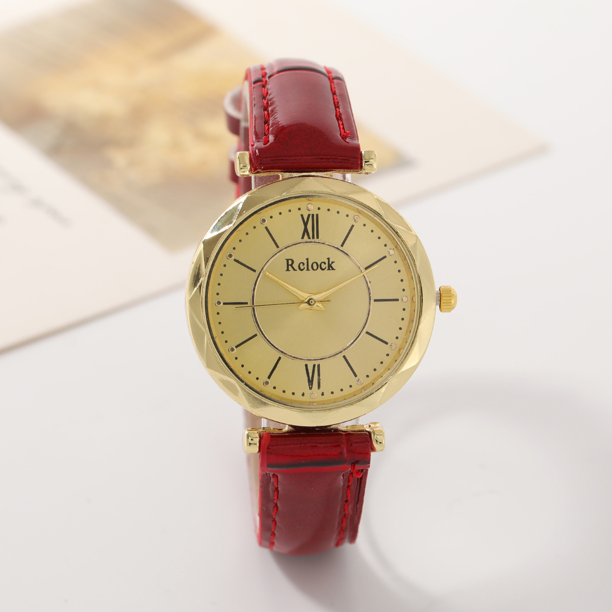 Rclock新款皮带复古轻奢女士手表休闲高级感小众工厂直销腕表