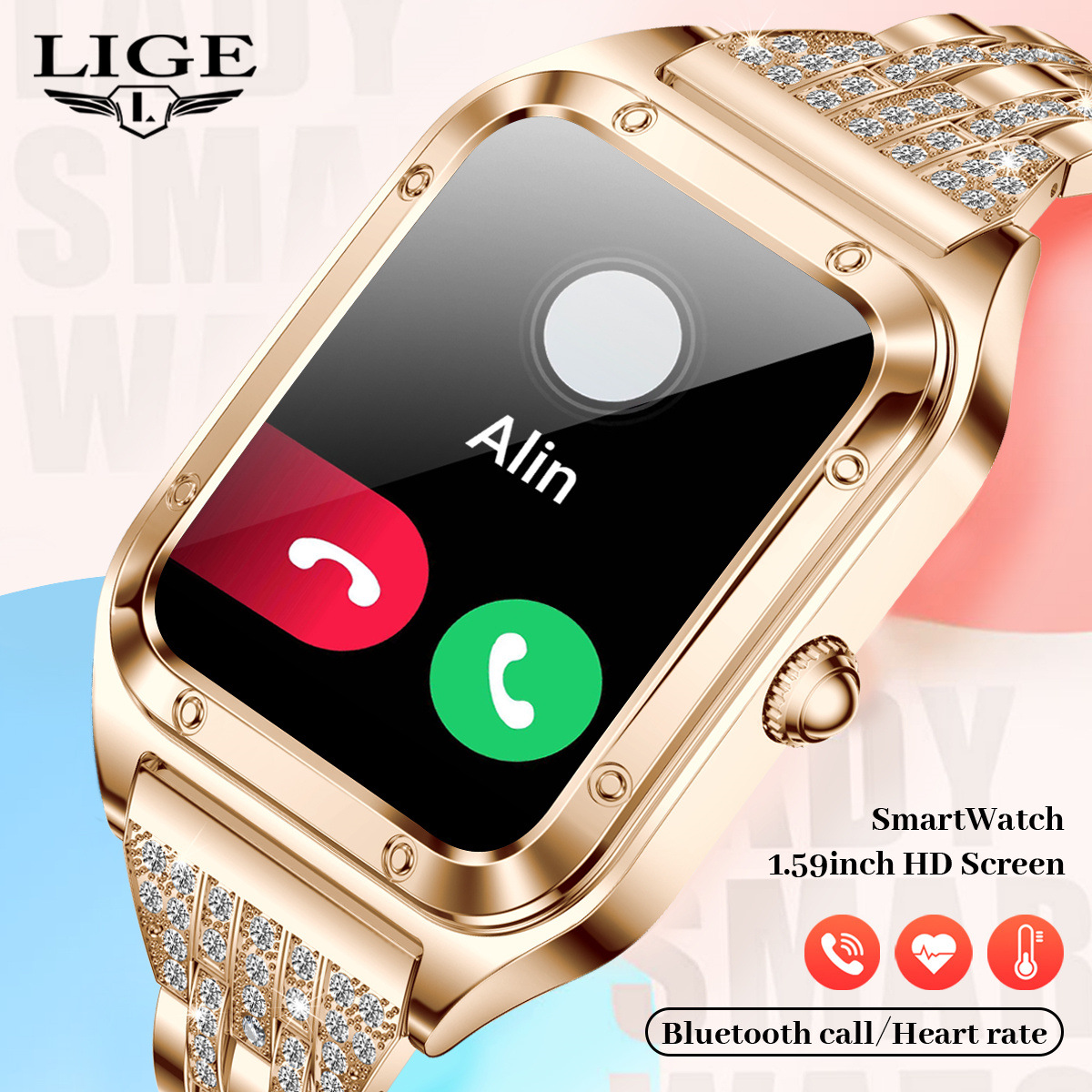 Unisex Smart Multifunctional Bluetooth Watch Waterproof Fashion Bracelet with Calling Function Business Luxury/Sport Style_voghion.com