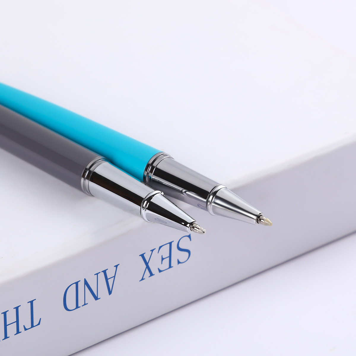 Pluma de metal de alta gama firma fabricante regalo de negocios PEN Conferencia bolígrafo letras publicidad gel impresión de la pluma