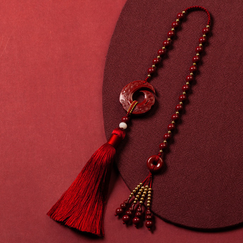 朱砂汽车挂件车挂男女款高档车载后视镜车内吊饰礼品批发