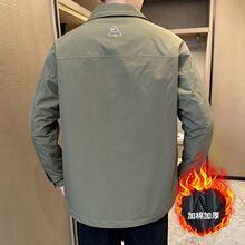2025加棉加厚夹克式二棉外套男韩版潮流新款翻领衬衫工装上衣秋冬